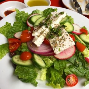Gluten-free Greek salad from Cafe Mogador